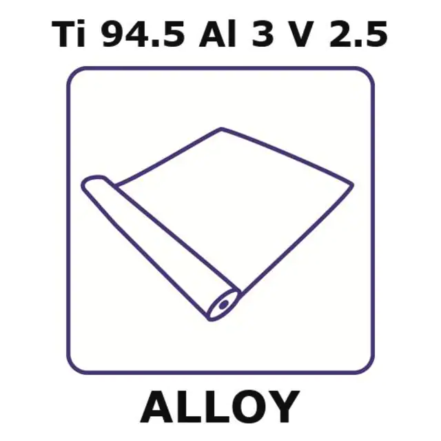 Titaniumaluminumvanadium alloy, Ti94.5Al3V2.5